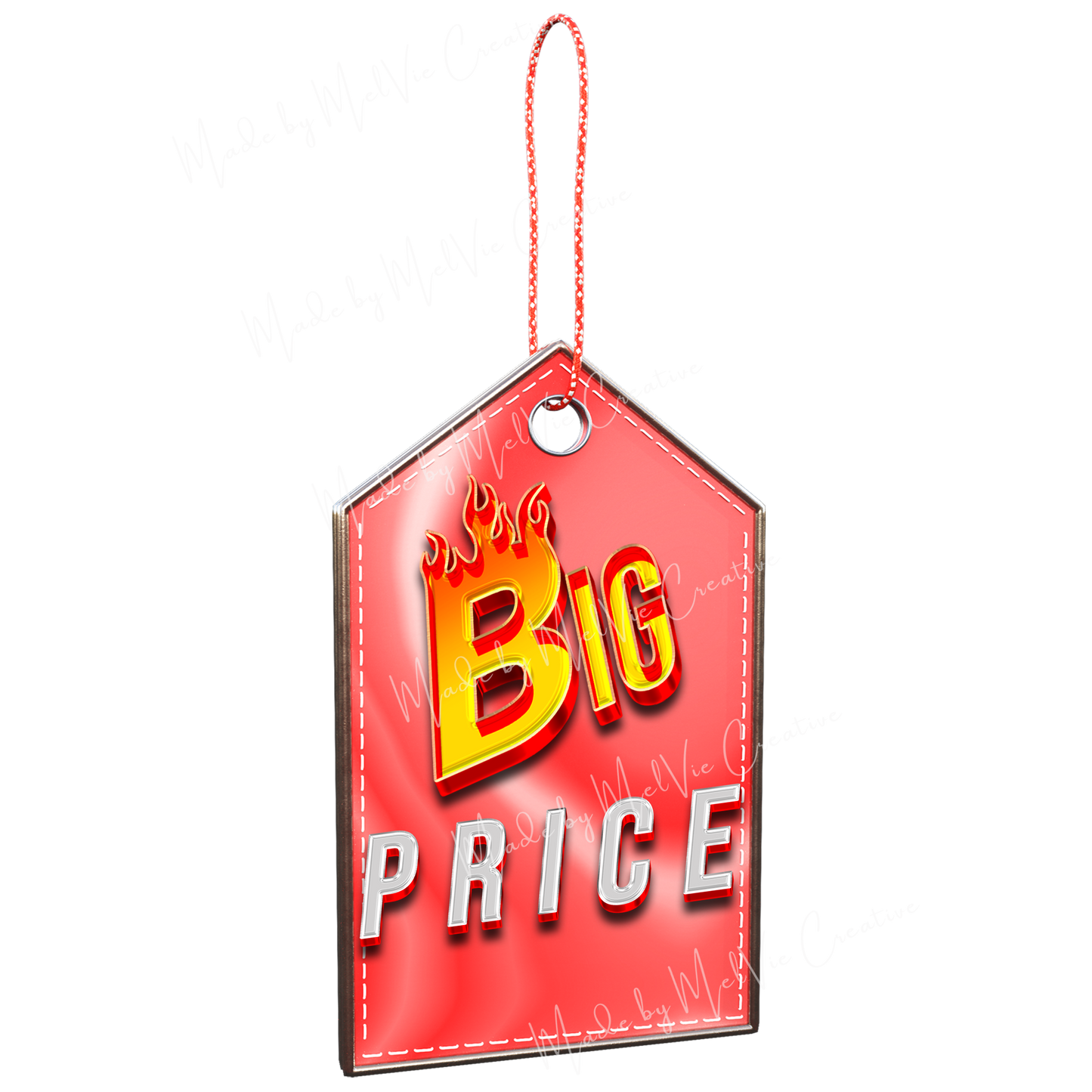MelVie Red Price Tag Signs Offers and Prices