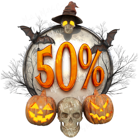 MelVie Halloween Store Signs PNG Bundle
