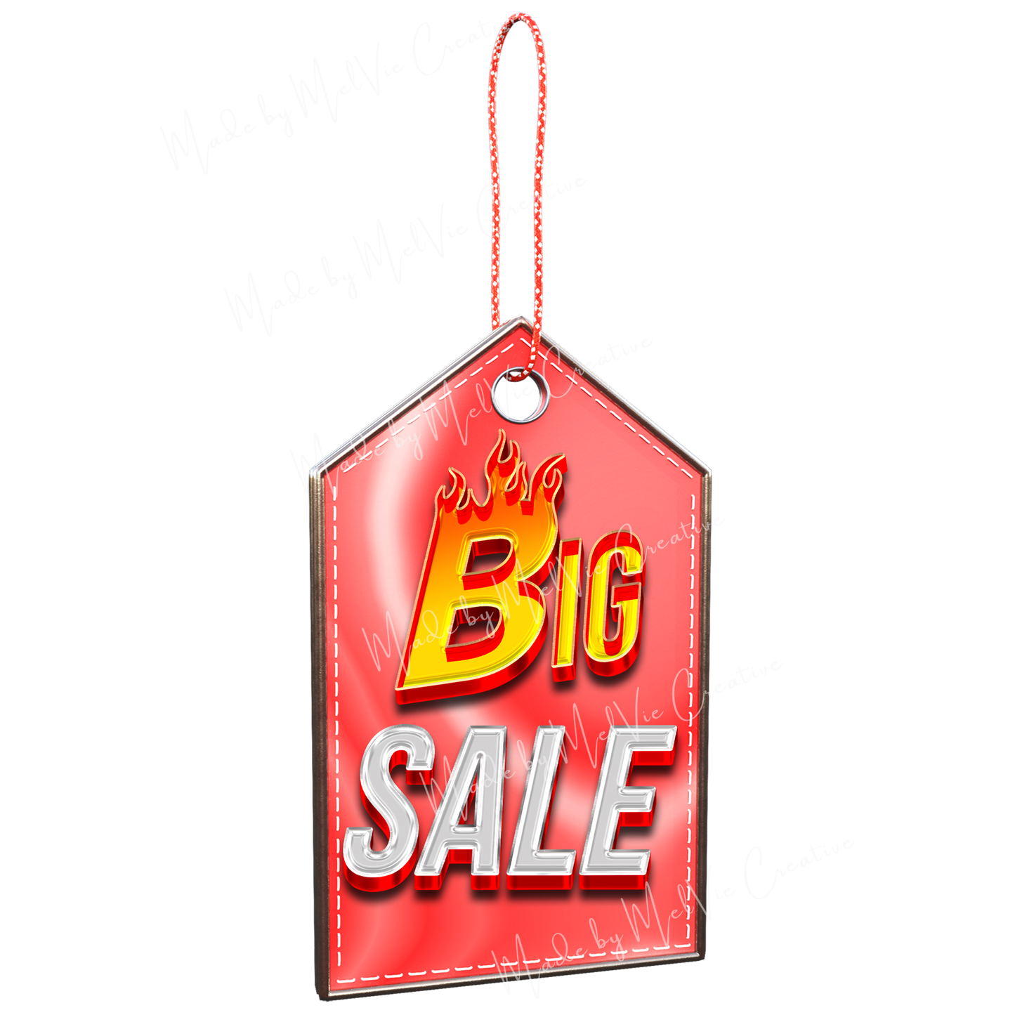 MelVie Red Price Tag Signs Sales and Discounts