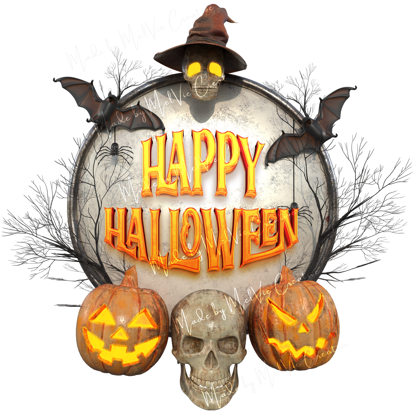 MelVie Halloween Store Signs PNG Bundle