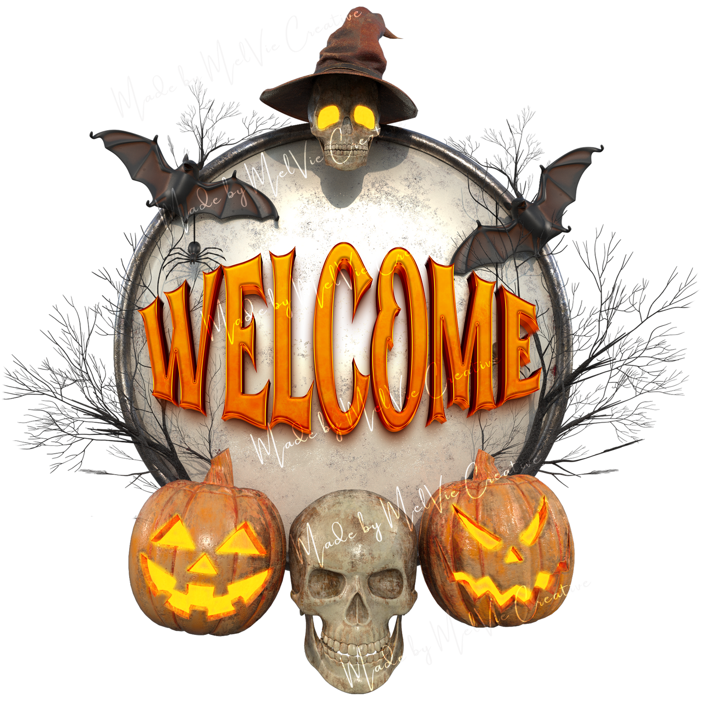 MelVie Halloween Store Signs PNG Bundle
